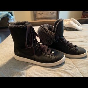Ugg lace up high top sneakers